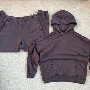 Skims Hoodie + Sweatpants Set XS